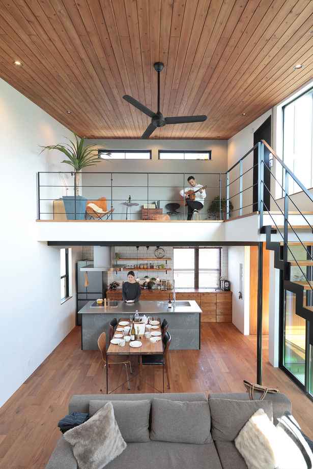 ＰＬＵＳ　ＨＡＵＳ（プラスハウス） 水戸市　吹抜け　採光と風通し抜群　開放感たっぷりの建築実例画像4