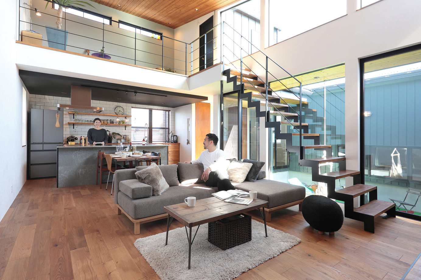 ＰＬＵＳ　ＨＡＵＳ（プラスハウス） 水戸市　吹抜け　採光と風通し抜群　開放感たっぷりの建築実例画像8