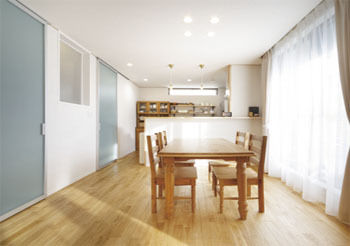 一級建築士事務所　福島工務店 【大阪府/2000万円台/狭小/ビルトインガレージ】スキップフロアのある3階建て・SE構法で贅沢な間取り設計をの建築実例画像4