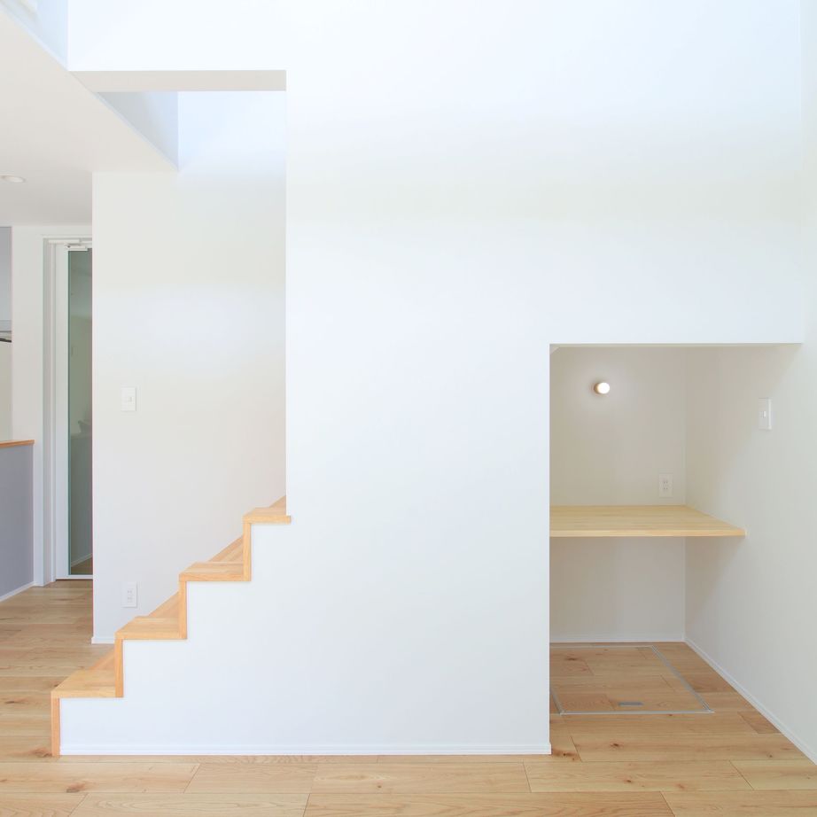 一級建築士事務所　福島工務店 【大阪府枚方市/2000万円台】生活導線の工夫を施した間取り設計　シンプルでも個性のあるかわいいお家の建築実例画像5