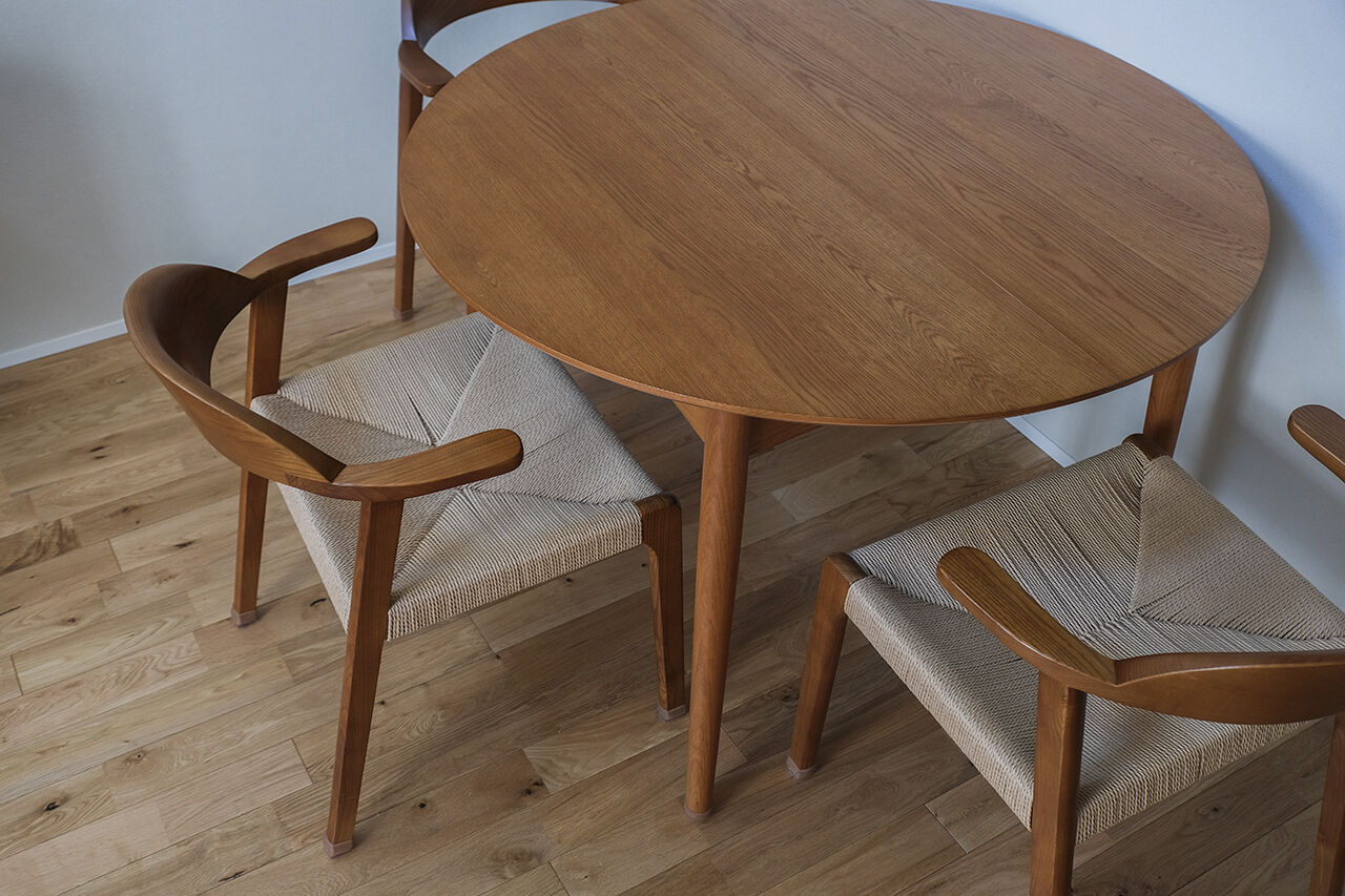 一級建築士事務所　福島工務店 【大阪府大阪市/2000万円台/狭小約13坪/吹抜け＆対面キッチン】北欧ヴィンテージ家具が似合う温もりある家の建築実例画像6