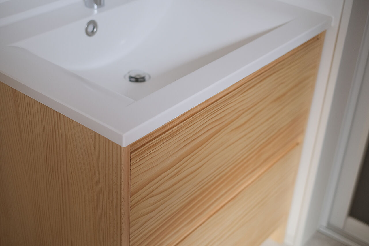 一級建築士事務所　福島工務店 【大阪府大阪市/2000万円台/狭小約12坪】白と木を基調とした、シンプルな空間づくり。SE構法による開放感の建築実例画像7