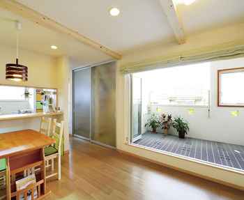 エフイーホーム 【大阪×狭小地×坪単価39.8万円～】ウッドデッキや自然素材を叶えられる重量鉄骨住宅の土地15坪の家の実例の建築実例画像5