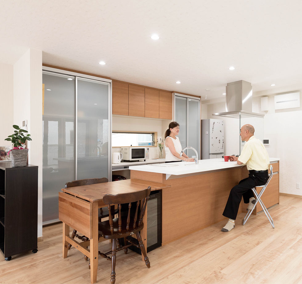 エフイーホーム 【大阪×3000万円台】耐震性も安心できる重量鉄骨で憧れのビルトインガレージも叶えた間取りの家の実例の建築実例画像2