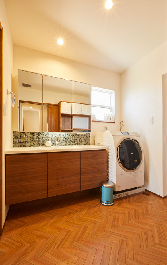 チェックハウス 【平屋/40坪台/全館空調】「間取りの工夫で家事がしやすいです！」カリフォルニアスタイルのかっこいい平屋の建築実例画像14