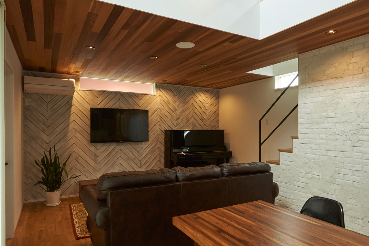 チェックハウス 【30坪台/中庭のある家/アメリカンヴィンテージ】中庭でＢＢＱや家庭菜園。アメリカンデザインの家の建築実例画像2