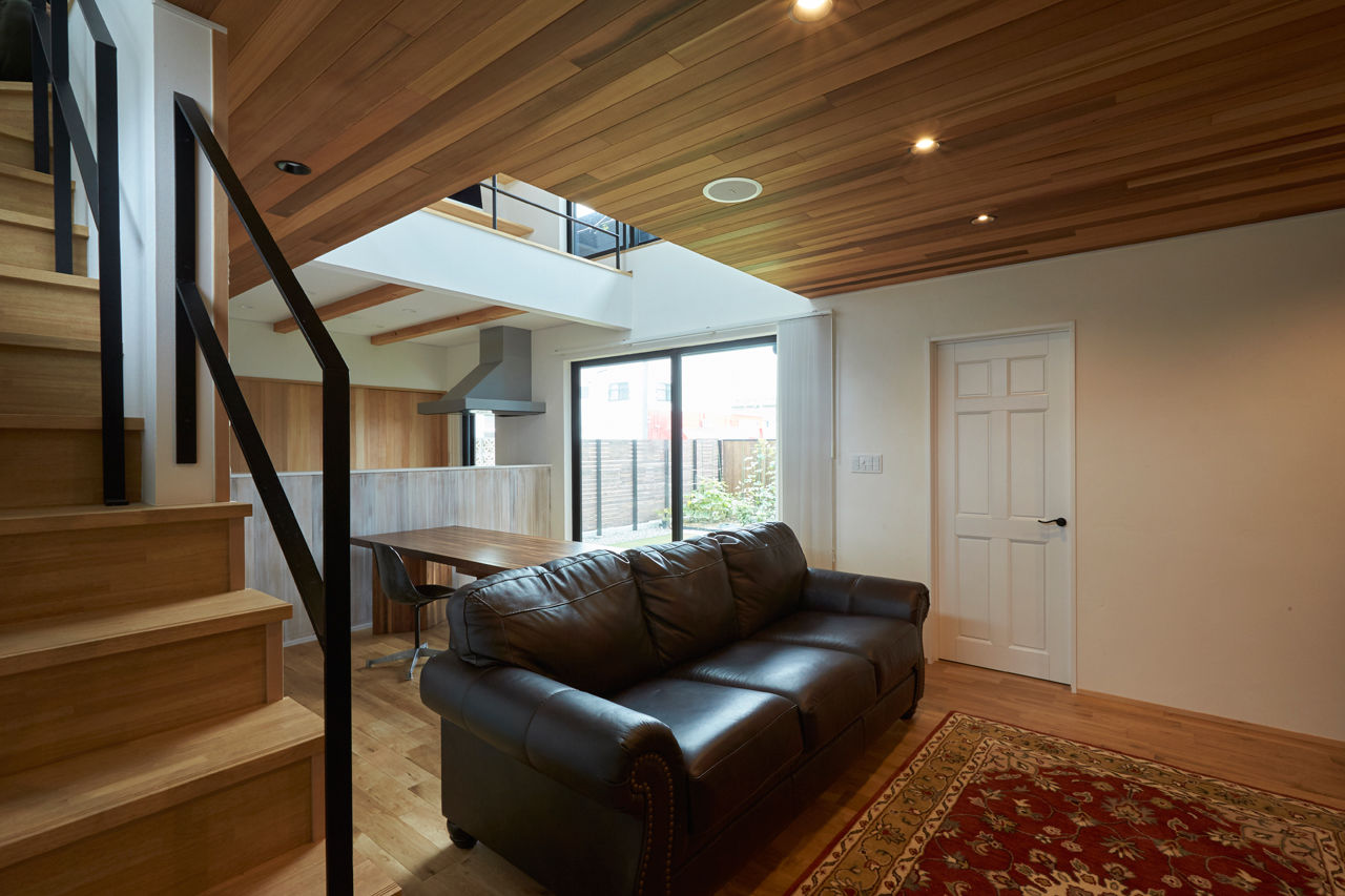 チェックハウス 【30坪台/中庭のある家/アメリカンヴィンテージ】中庭でＢＢＱや家庭菜園。アメリカンデザインの家の建築実例画像3