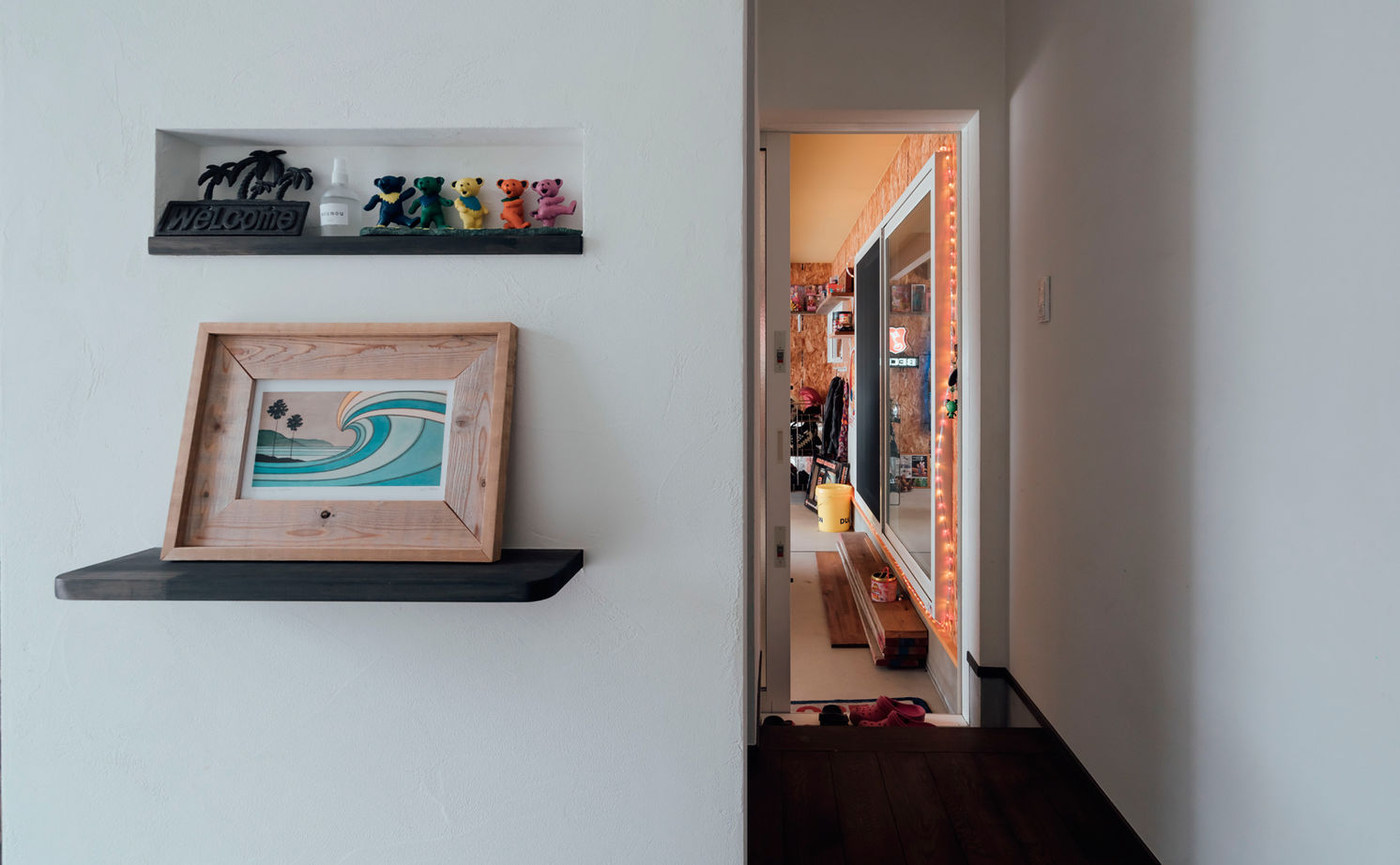 チェックハウス 【平屋/インナーガレージ/全館空調】アメリカンなガレージはまるでショップ！愛車と楽しむリゾートな平屋の建築実例画像14