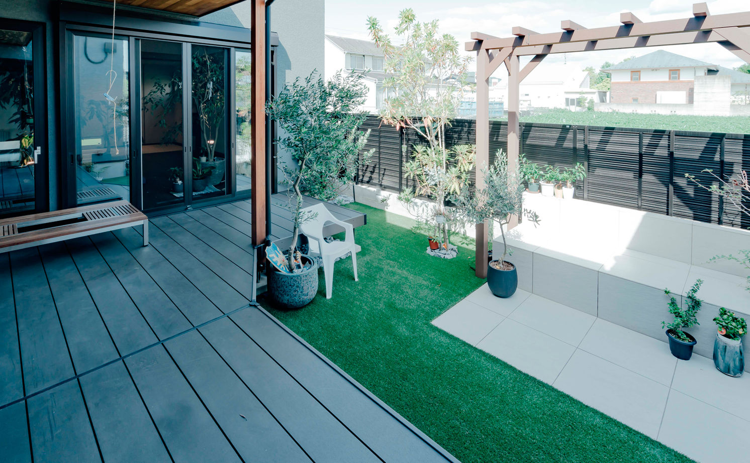 チェックハウス 【平屋/30坪/全館空調/岐阜市】アジアンリゾートの気分をわが家で。趣味を満喫する40代夫婦の平屋暮らしの建築実例画像10