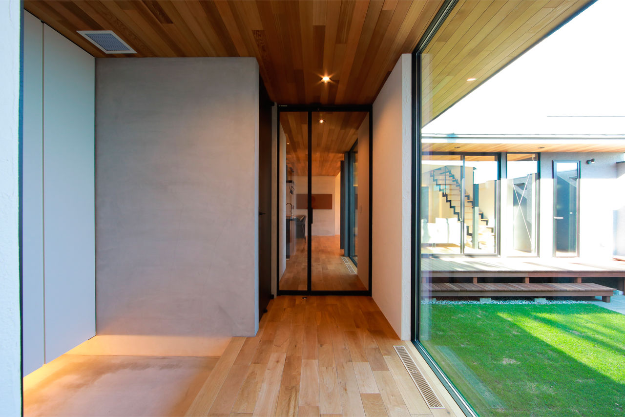 チェックハウス 【3000万円台/3LDK/半平屋/中庭/間取り図有】全館空調のホテルライクな家でカーテン不要の開放的な暮らしの建築実例画像6