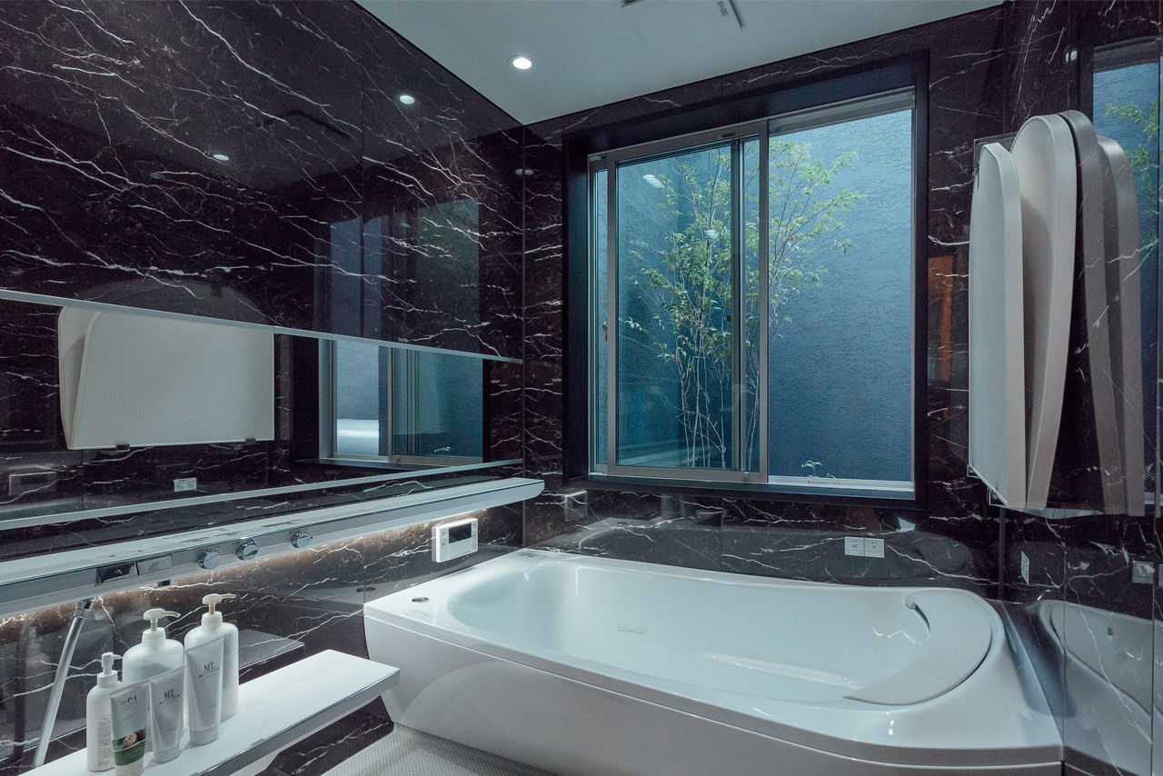 チェックハウス 【4LDK/半平屋/ホテルライク/間取り図有】好きなものに囲まれのんびり過ごす。夫婦のモノトーンな半平屋の建築実例画像7