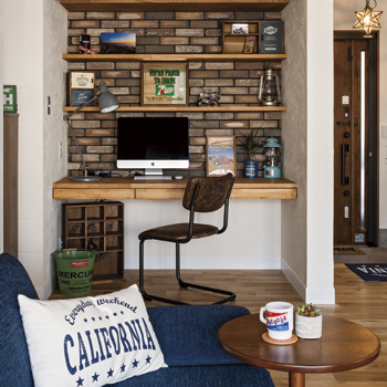 チェックハウス 【3000万円台/ガレージ】カリフォルニアの住まいを実現！アメリカン雑貨コレクターが建てたガレージハウスの建築実例画像6