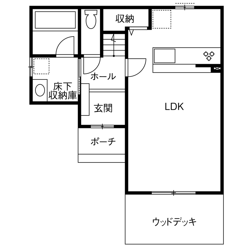 Liber（リベル） 【愛知県×ローコスト×1000万円台×間取り図×狭小住宅】狭い土地でも駐車3台、建築士の工夫でこだわりを実現の間取り図（3LDK）1階