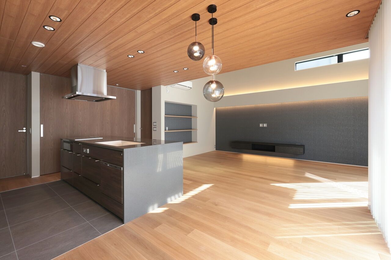 リッケンハウジング 【3000万円台/32.8坪/平屋/アイリブスタイル】キッチンと間接照明が素敵なお家の建築実例画像2