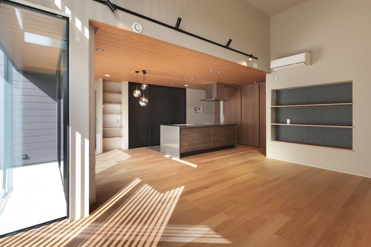 リッケンハウジング 【3000万円台/32.8坪/平屋/アイリブスタイル】キッチンと間接照明が素敵なお家の建築実例画像3