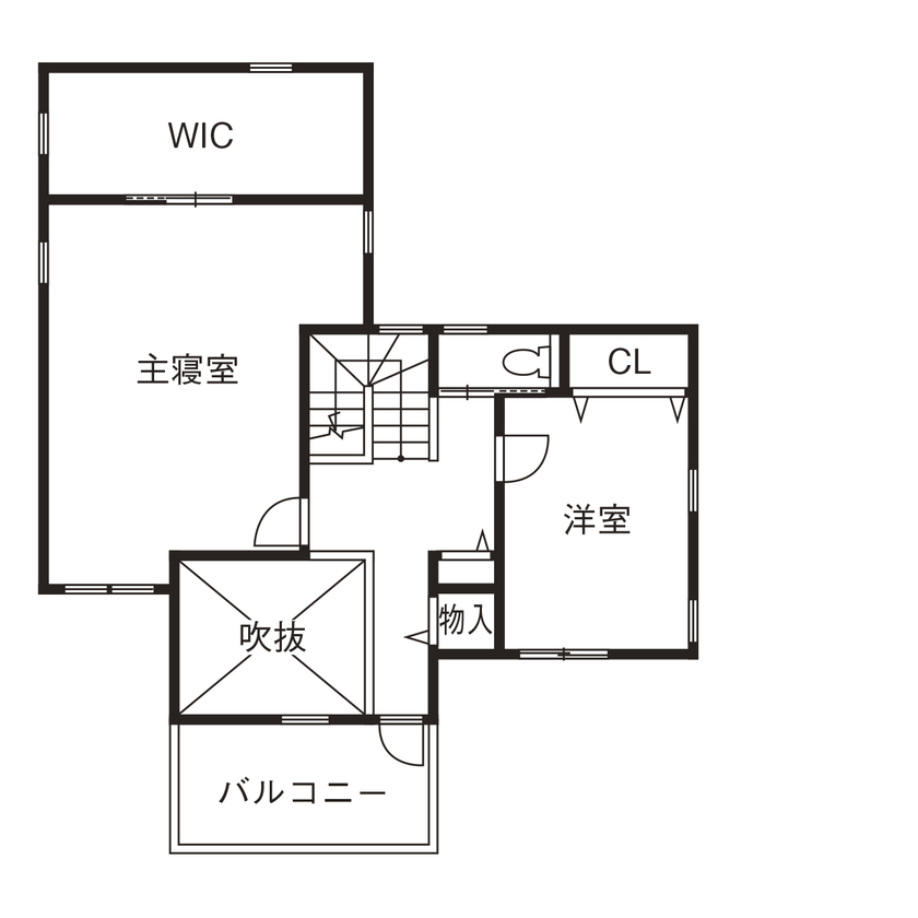 ニットーホーム 海を感じて暮らす、サーファーズガレージのある輸入住宅【ノースカントリースタイル】の間取り図null