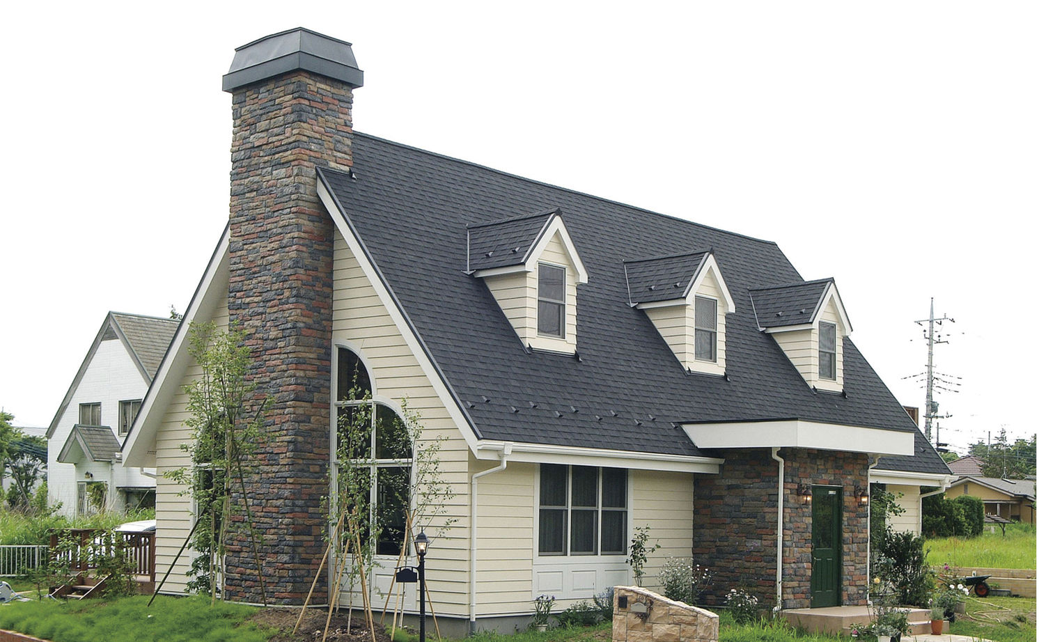 ニットーホーム グランドピアノのあるゆったりとした輸入住宅。大きな煙突のあるノースカントリーの建築実例画像8