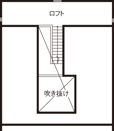 鈴木建設 【相模原市/39坪/2390万円】趣味のバイクを格納できる、ビルトイン・ガレージ付きのナチュラルモダン住宅の間取り図（4LDK）ロフト