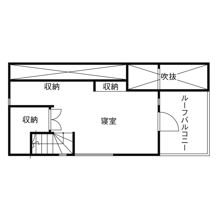 フォーライフ 【2100万円～2199万円／敷地14.3坪／2階リビング／間取図有】都内狭小地に叶えた3階建てのガレージハウスの間取り図（1LDK）3階