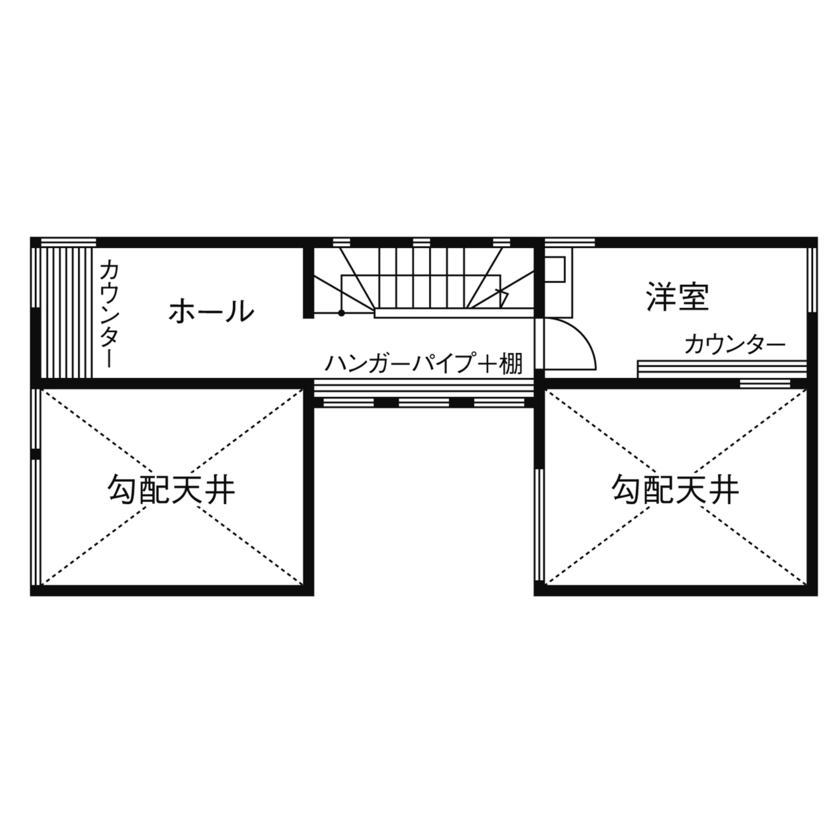 フォーライフ 【2800万円～2899万円／狭小３階建て／間取図有】光が行き渡る「コの字」プランで、明るい住空間を実現の間取り図（1LDK＋納戸）３階