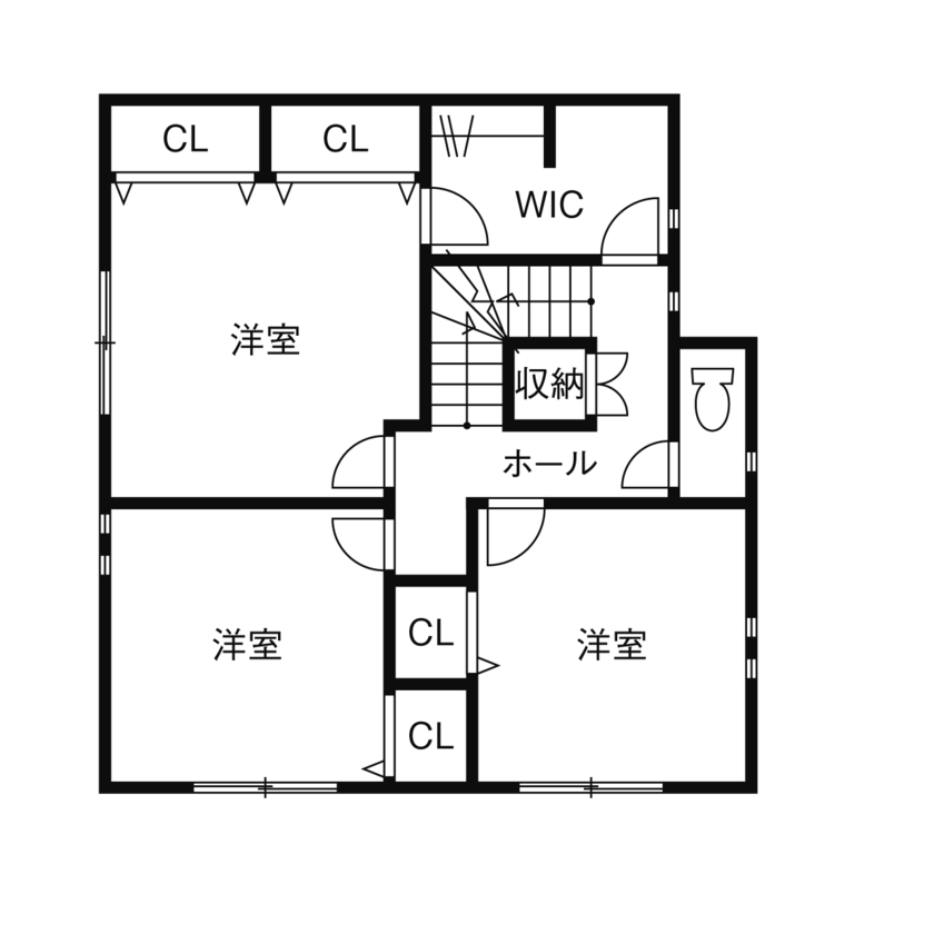 フォーライフ 【3400万円～3499万円／建て替え／屋上／間取図有】住み心地とデザイン性を両立した都市型二世帯住宅の間取り図（4LDK＋屋上）２階