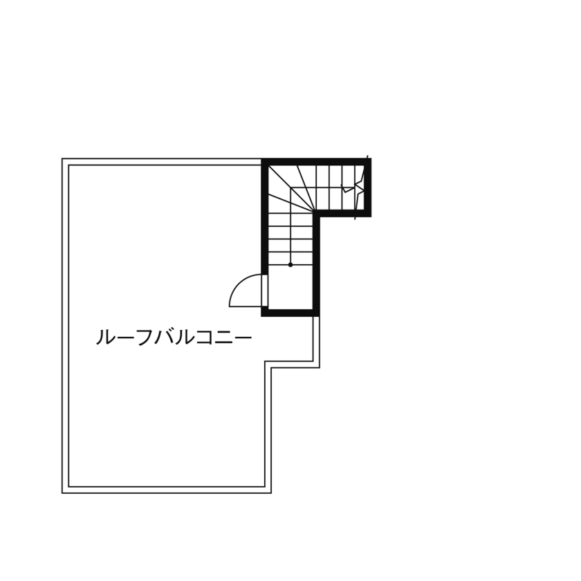 フォーライフ 【3400万円～3499万円／建て替え／屋上／間取図有】住み心地とデザイン性を両立した都市型二世帯住宅の間取り図（4LDK＋屋上）屋上