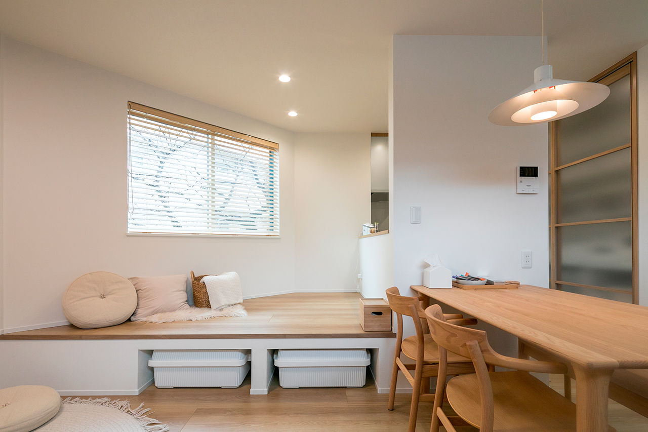 フォーライフ 【2700万円～2799万円／敷地16.2坪／間取図有】個性的な狭小・三角地に叶えた、お花見を楽しめる3階建ての建築実例画像2