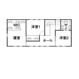 HOLIDAYS（ホリデイズ） 土地も、薪ストーブも、囲炉裏も、店舗併用の夢も、全て実現！「家を使いこなす楽しさを満喫しています」の間取り図（4LDK）2階