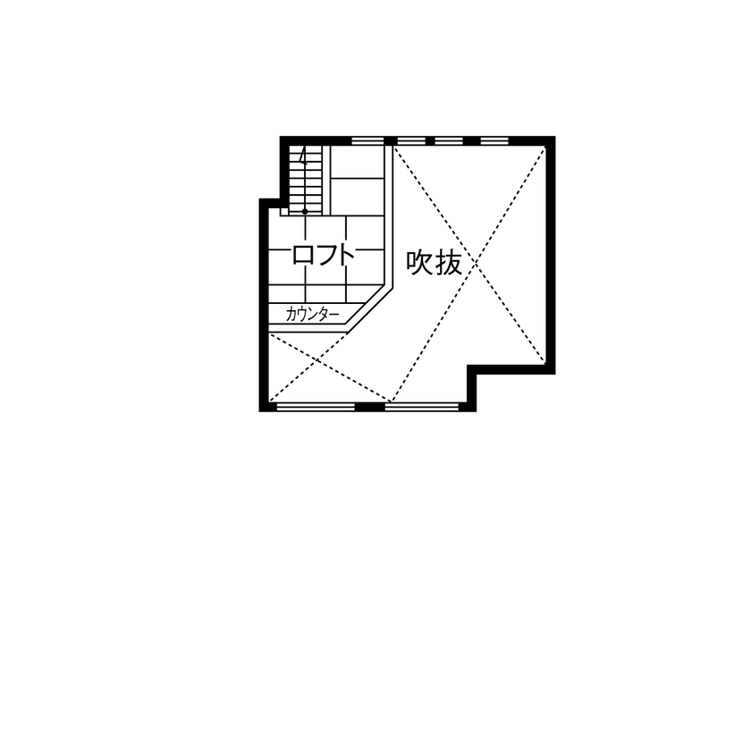 HOLIDAYS（ホリデイズ） 【ビルトインガレージ/間取り図】2階の床下に多目的スペースまである施主の理想を超えたガレージハウスの間取り図（3LDK）ロフト