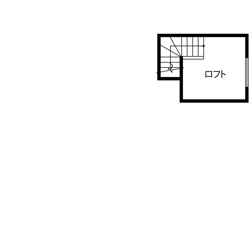 HOLIDAYS（ホリデイズ） 【2000万円/30坪台/全館空調/間取り図】年中快適な住宅性能と楽器演奏や映画鑑賞を愉しむ大人かっこいい家の間取り図（4LDK）ロフト