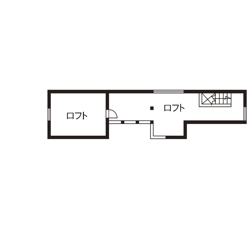 大喜工務店 【滋賀県/2000万円台/間取り有】天井まで7ｍもの大空間リビングで子どもの感性が育つ、木のおしゃれな家の間取り図（5LDK＋ロフト）ロフト