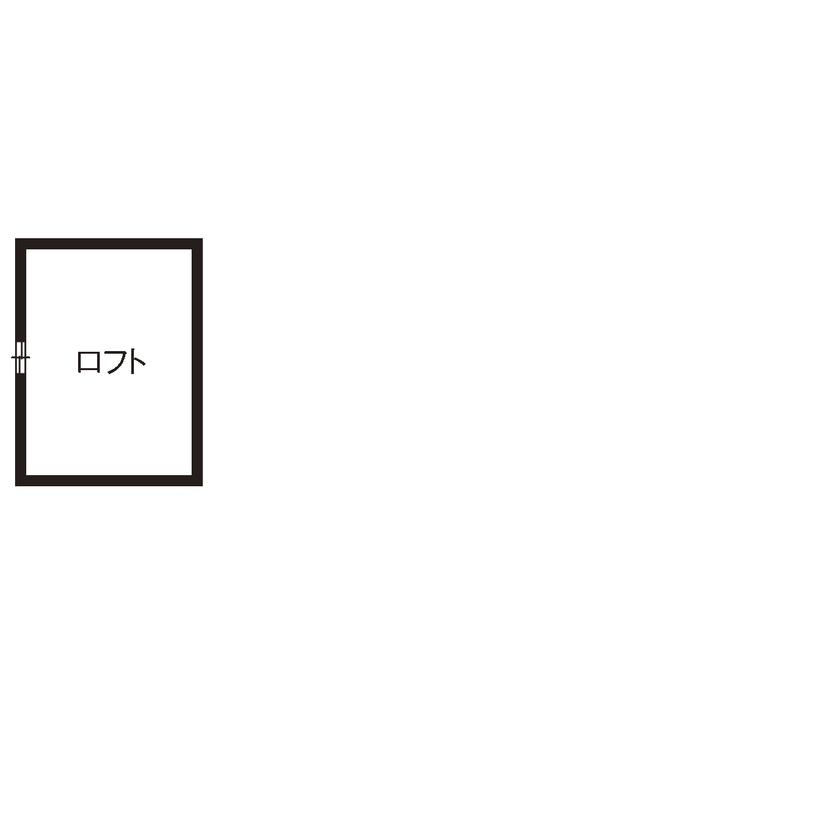 大喜工務店 【滋賀県/2000万円台/平屋/ビルトインガレージ/間取り】老後二人暮らしに考慮した間取りで自然素材豊かな家の間取り図（4LDK＋ロフト）ロフト