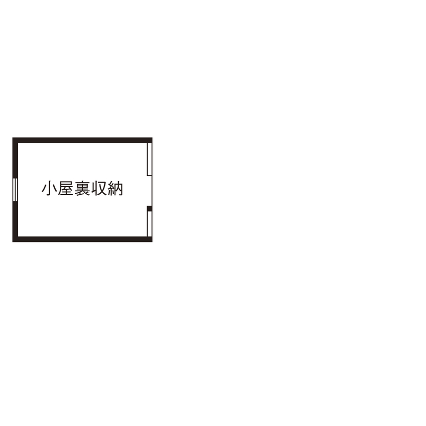 大喜工務店 【甲賀市／自然乾燥無垢材／２世帯住宅】2世帯が気兼ねなく暮らせる工夫が詰まった、住み継げる強い木の家の間取り図（5LDK＋LDK）小屋裏収納
