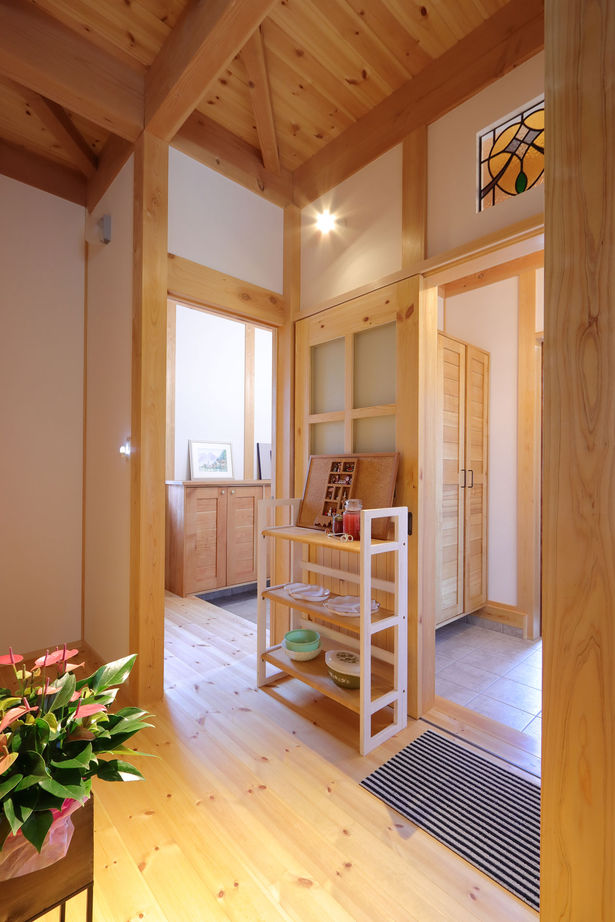 大喜工務店 【滋賀県／2世帯住宅／間取り図有】玄関や水回りなどすべて2つある完全分離型だけど家族がつながる木の家の建築実例画像6