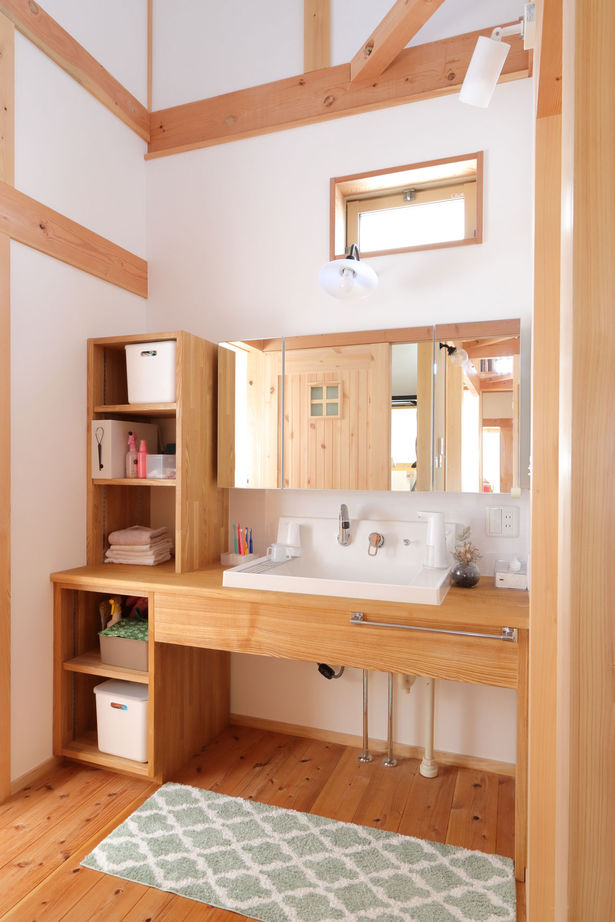 大喜工務店 【滋賀県／平屋／間取り図有】子どもからヒノキの香りがするほど、良質なヒノキ材に包まれた平屋の建築実例画像8