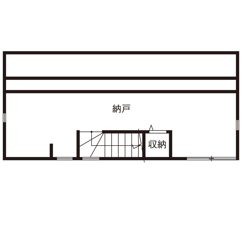 ハウス オブ デコ 【1000万円台/輸入住宅/3階建て】14.7坪の狭小地を有効活用したヨーロピアンスタイルの家の間取り図（1LDK）3階