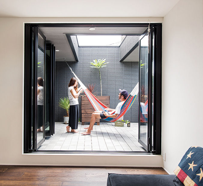 旭化成ホームズ（ヘーベルハウス） 頑丈な構造で自由に住まいをプラン　兄世帯と弟世帯で快適に暮らす家の建築実例画像2