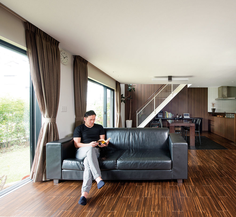 旭化成ホームズ（ヘーベルハウス） 頑丈な構造で自由に住まいをプラン　兄世帯と弟世帯で快適に暮らす家の建築実例画像5