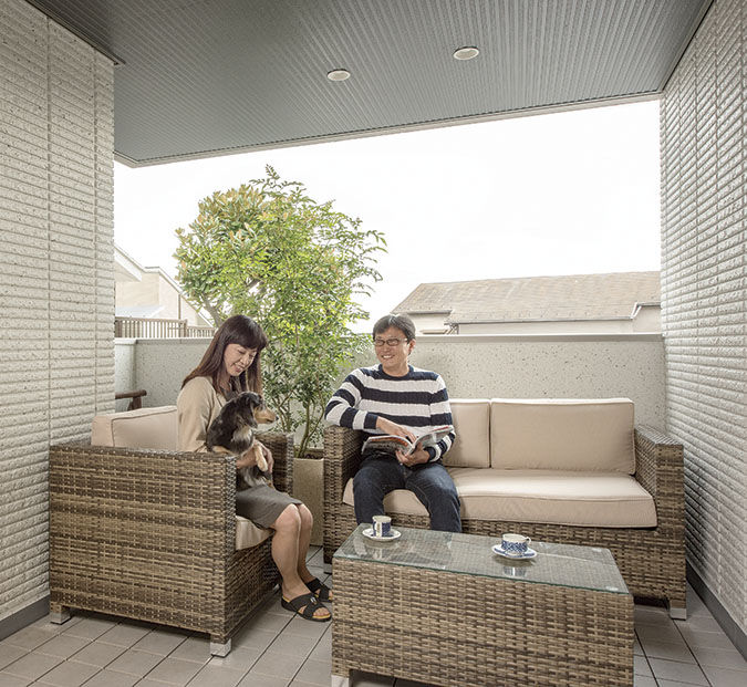 旭化成ホームズ（ヘーベルハウス） アウトドア空間を部屋のように使い多世帯で伸びやかに暮らすの建築実例画像5