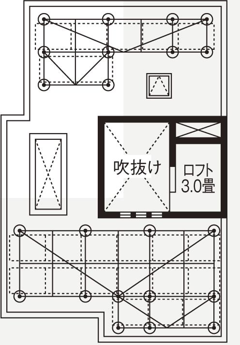 旭化成ホームズ（ヘーベルハウス） 忙しい毎日でも子どもとの時間を大切にできる共働き家族の住まいの間取り図nullR階