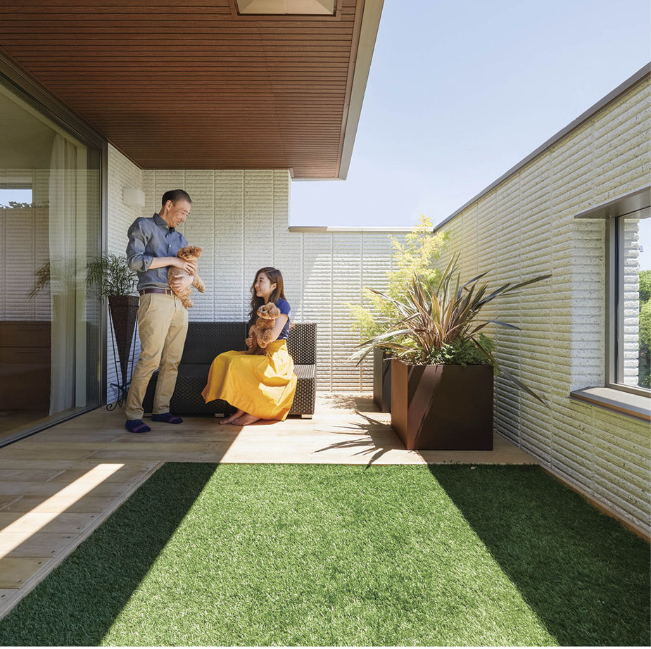 旭化成ホームズ（ヘーベルハウス） 2階リビングでバルコニーを広々と　愛犬と伸び伸び暮らせる住まいにの建築実例画像2