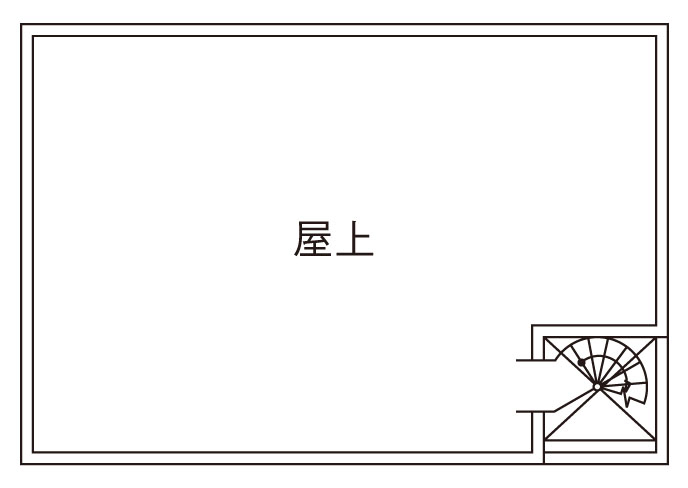 旭化成ホームズ（ヘーベルハウス） 土間と一体のＬＤＫや屋上など子どもと楽しく暮らす工夫が満載の間取り図null屋上