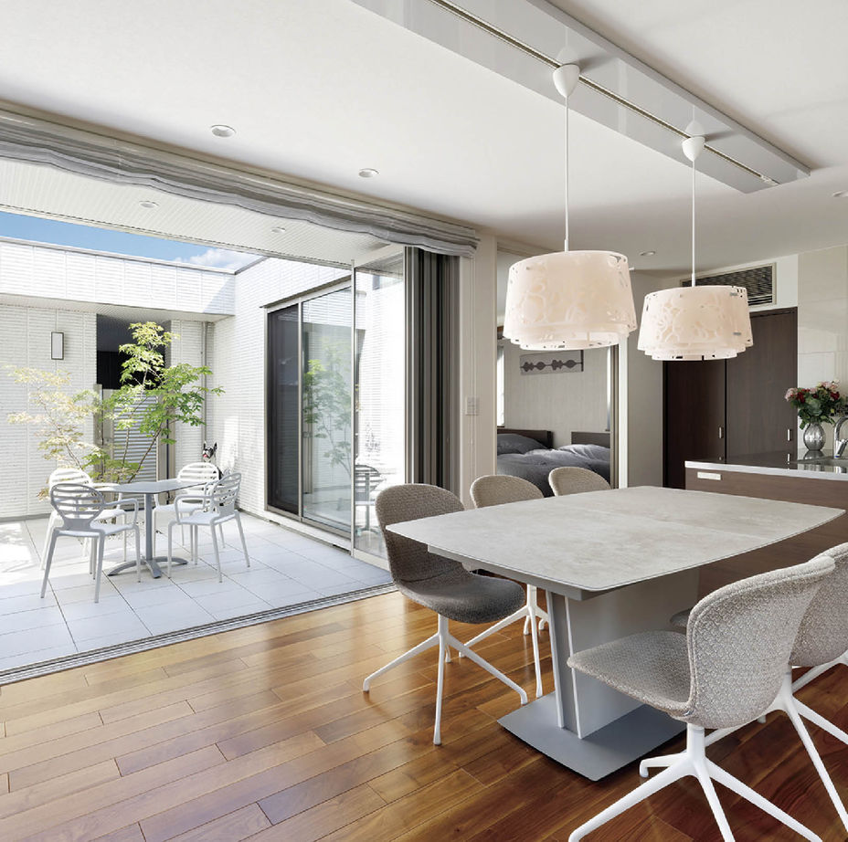 旭化成ホームズ（ヘーベルハウス） 光と風を感じ、和と洋の趣を楽しむ多彩なくつろぎの時間をデザインの建築実例画像2