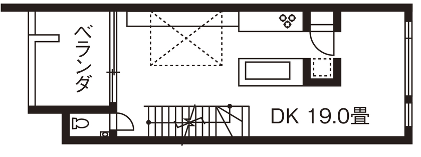 旭化成ホームズ（ヘーベルハウス） 敷地22.9坪でも明るく開放的に　３階建てを活かした設計力が光る家の間取り図（3LDK）2階