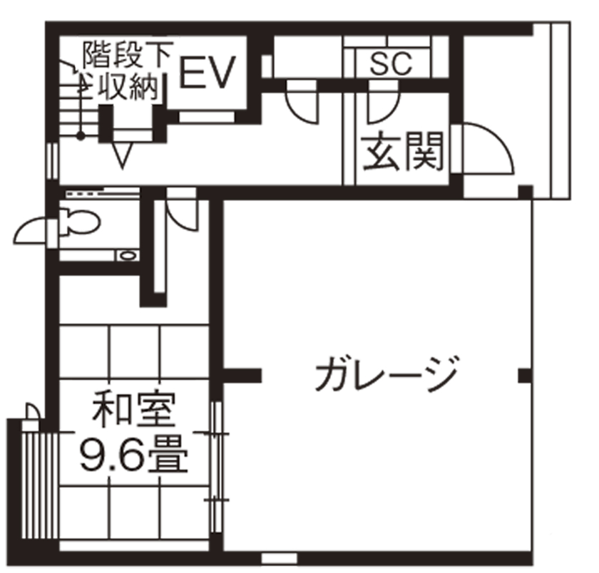 旭化成ホームズ（ヘーベルハウス） ウッディなインテリアに包まれて心地よい光と風を感じる3階ＬＤＫの間取り図（4LDK）1階