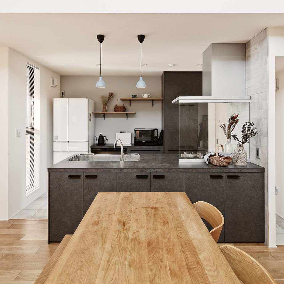 旭化成ホームズ（ヘーベルハウス） 共働き家族が一緒の時間を楽しめる　開放的な吹抜けのある２階ＬＤＫの建築実例画像4