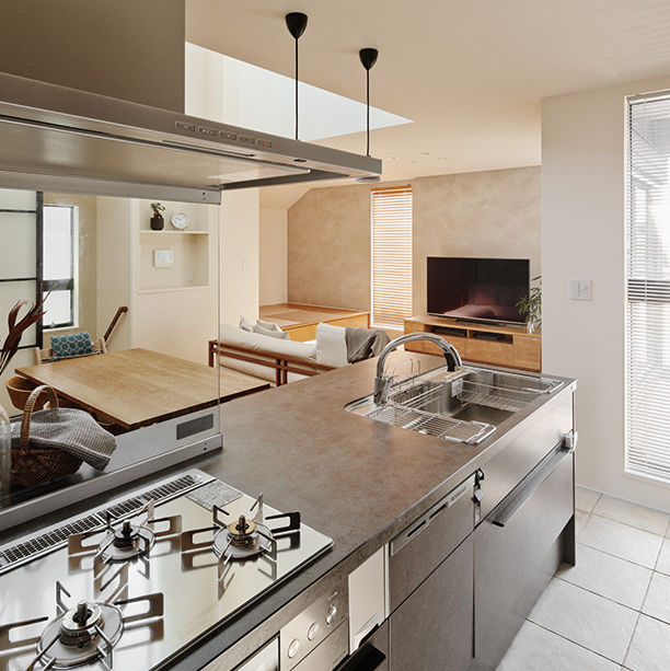 旭化成ホームズ（ヘーベルハウス） 共働き家族が一緒の時間を楽しめる　開放的な吹抜けのある２階ＬＤＫの建築実例画像5