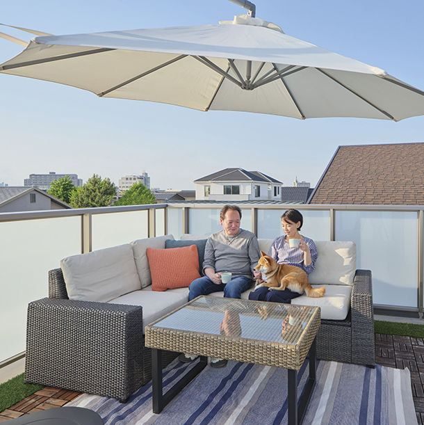 旭化成ホームズ（ヘーベルハウス） 外の視線を気にせず暮らせる設計で全部屋がアウトドアとつながる家の建築実例画像6