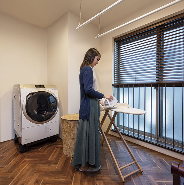 旭化成ホームズ（ヘーベルハウス） 開放的な吹抜けやバルコニーで リゾートの気分を楽しめるわが家にの建築実例画像7