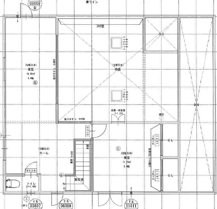 鈴木工務店 【宮城県仙台市】自然に囲まれた生活を楽しむ、カバードポーチと薪ストーブのある家の間取り図null